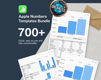 700+ modelli Apple Numbers: finanza, budget, calendario e molto altro (organizzato)