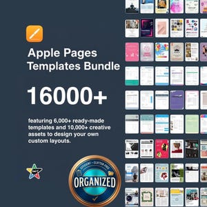 16000+ Apple Pages Templates & Design Assets Mega Bundle (Organized)