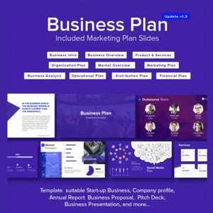 190+ diapositivas PowerPoint Business Plan – Animado plantillas pitch deck, financieras y marketing