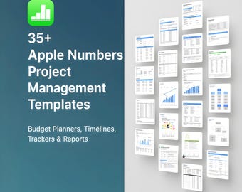35+ modelli Apple Numbers Project Management: budget planner, timeline, tracker e report