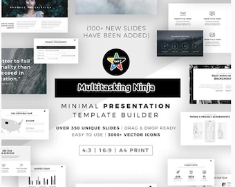 350+ Minimal PowerPoint Slides – Clean Business & Startup Presentation Templates