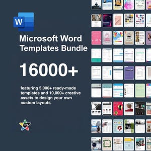 16000+ Microsoft Word Templates & Design Assets Mega Bundle (Organized)