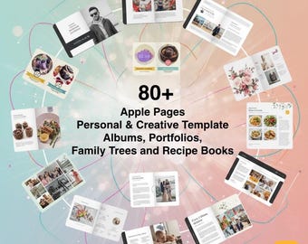 80+ modelli Apple Pages personali e creativi: album, portfolio, alberi genealogici e ricettari