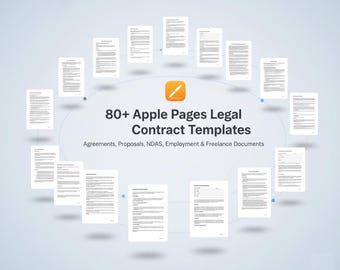 80+ modelli Apple Pages Legal Contract: accordi, proposte, NDA, documenti employment e freelance