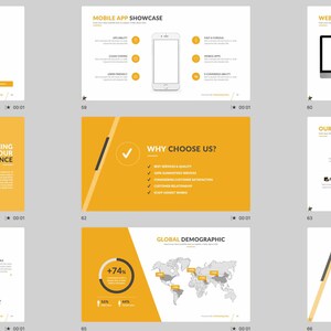 These preview images display slide examples from the 7,800+ Company Profile PowerPoint Template. Features creative charts, infographics, timelines, and portfolio layouts in green and white tones. Fully editable for business, marketing, and pitch presentations in PowerPoint and compatible software.