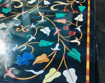 【正規品✨】タージマハール/インド白大理石 象嵌細工　花柄装飾　皿　現地購入品 正規品✨】タージマハール/インド白大理石 象嵌細工 花柄装飾 皿 現地