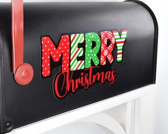 Mailbox Magnet, Merry Christmas Greeting, Easy to Apply