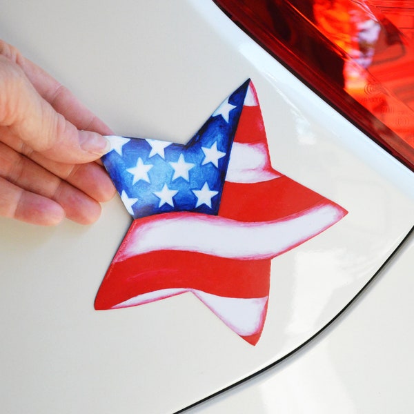 Mailbox Magnet Partial Cover Fourth of July Independence Day American Flag Star Magnet for Car  or Mailbox 4th of July Red White and Blue