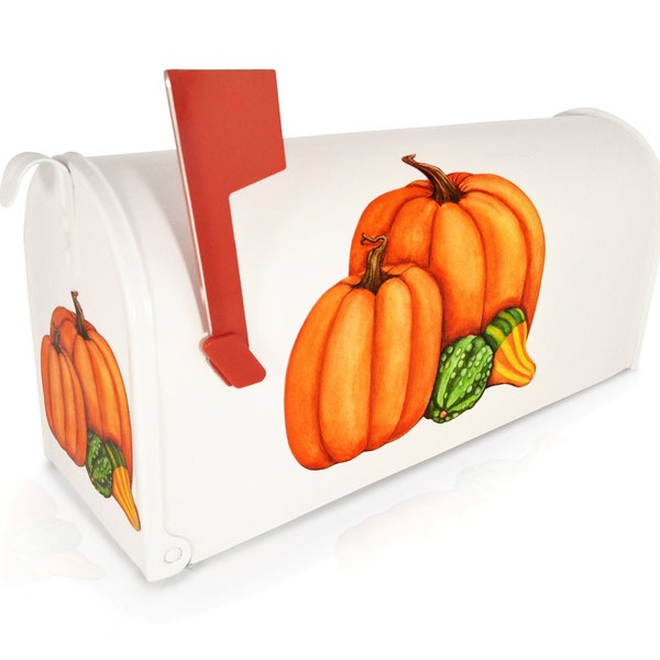Mailbox Magnet Partial Cover Pumpkins and Gourds for Jumbo or Standard Mail Box Fall Thanksgiving Decor Car Versatile and Easy to Apply