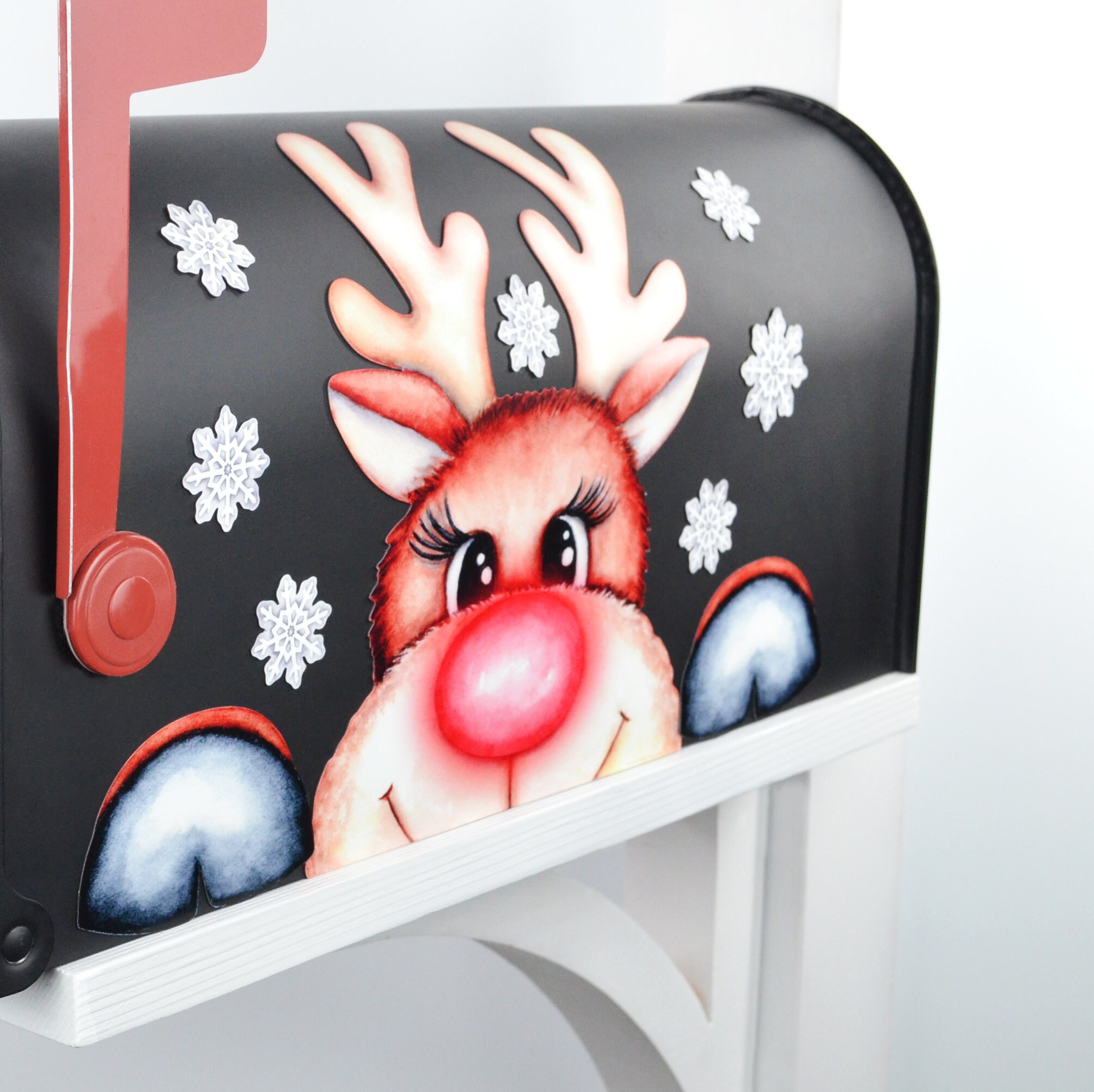 Rodolph Hooves Mailbox Magnet Partial Cover, Rudolph the Red Nosed Reindeer With Set ...