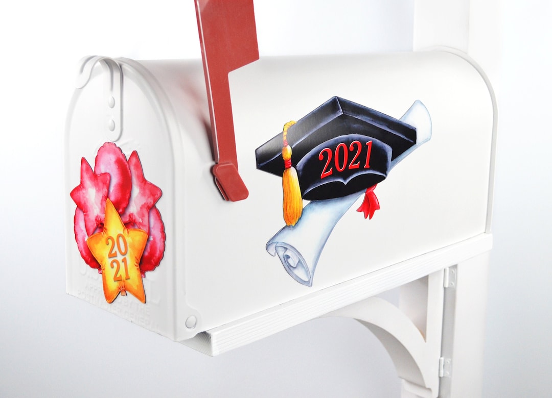 Mailbox Partail Cover NEW IMPROVED Grad Cap Party Decor