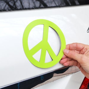 Mailbox Magnet Partial Cover Peace Sign in Various Colors  Better than a Decal Multi-Use Removable Reusable Magnetic Decor Car Fridge Locker