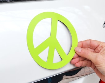 Colorful Peace Sign Magnet for Car Locker or Refrigerator 8 5/8 Inch Mad Mags Colorful Peace Sign Magnet for Car Locker or Refrigerator 8 5/8 Inch Mad Mags