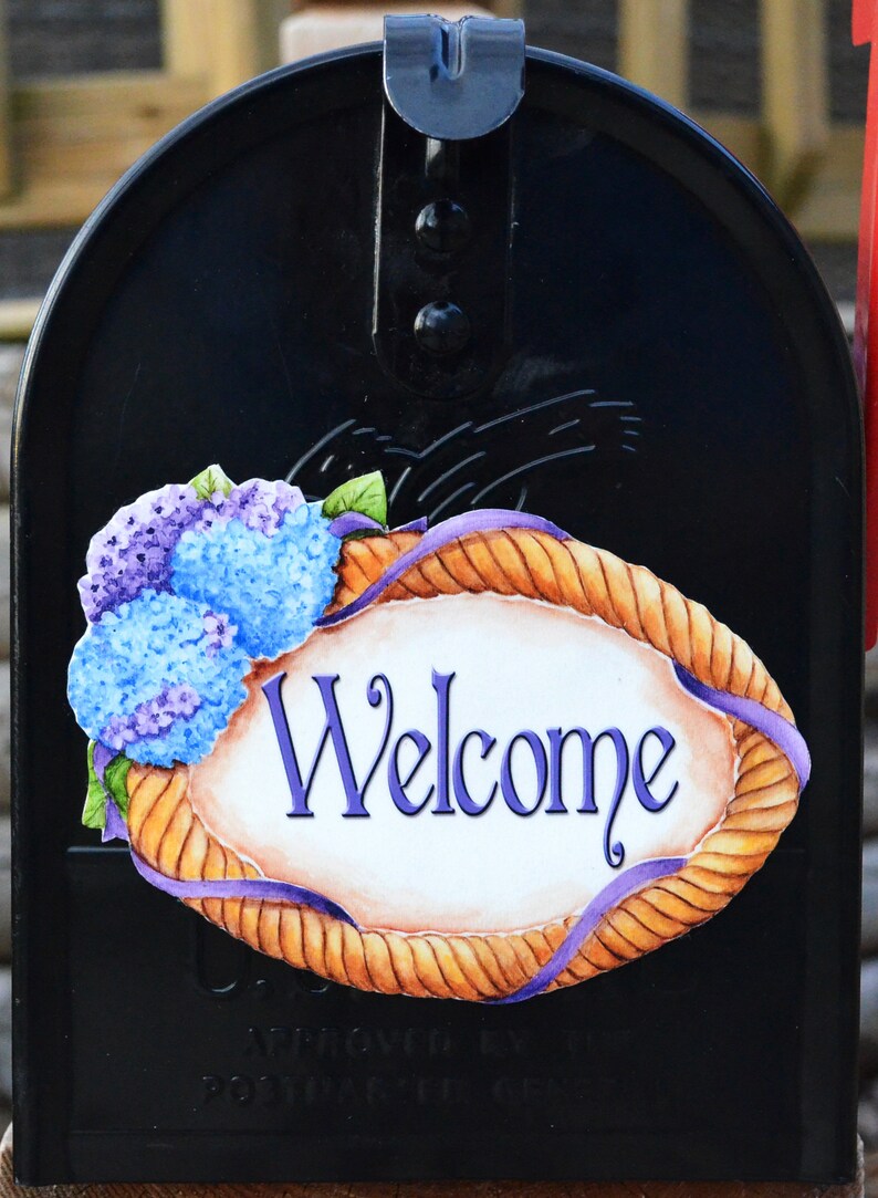 Mailbox Cover Hydrangea Flowers Mailbox Door Etsy