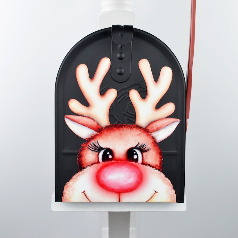 Rodolph Hooves Mailbox Magnet Partial Cover, Rudolph the Red Nosed Reindeer With Set ...