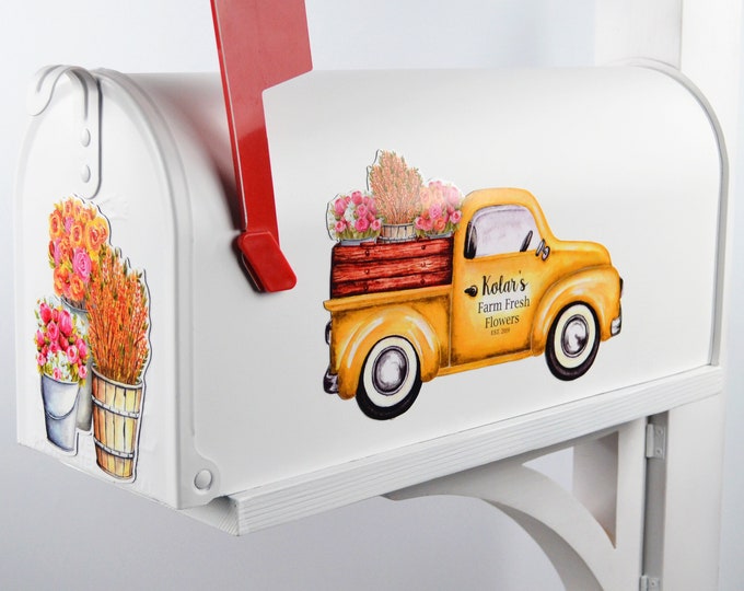 Mailbox Cover not Vintage Red Truck Ford Etsy