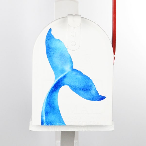 Mailbox Magnet Partial Cover Ocean Wave with Palm Tree or Whale Tail also add a Whale Tail or Surfboards & Palm Tree to Mail Box Door