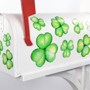 Imán para buzón con cubierta parcial, juego de 3 o 7 tréboles, decoración exterior para el Día de San Patricio