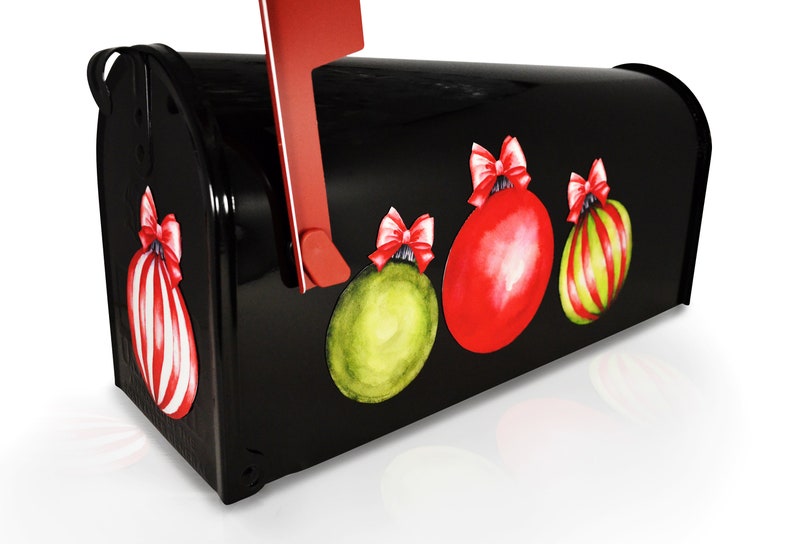 Mailbox Magnet Mailbox Magnet Partial Cover Christmas Bulbs Better than a Decal Ornaments Outdoor Decor Door Decorations Car Curb Appeal