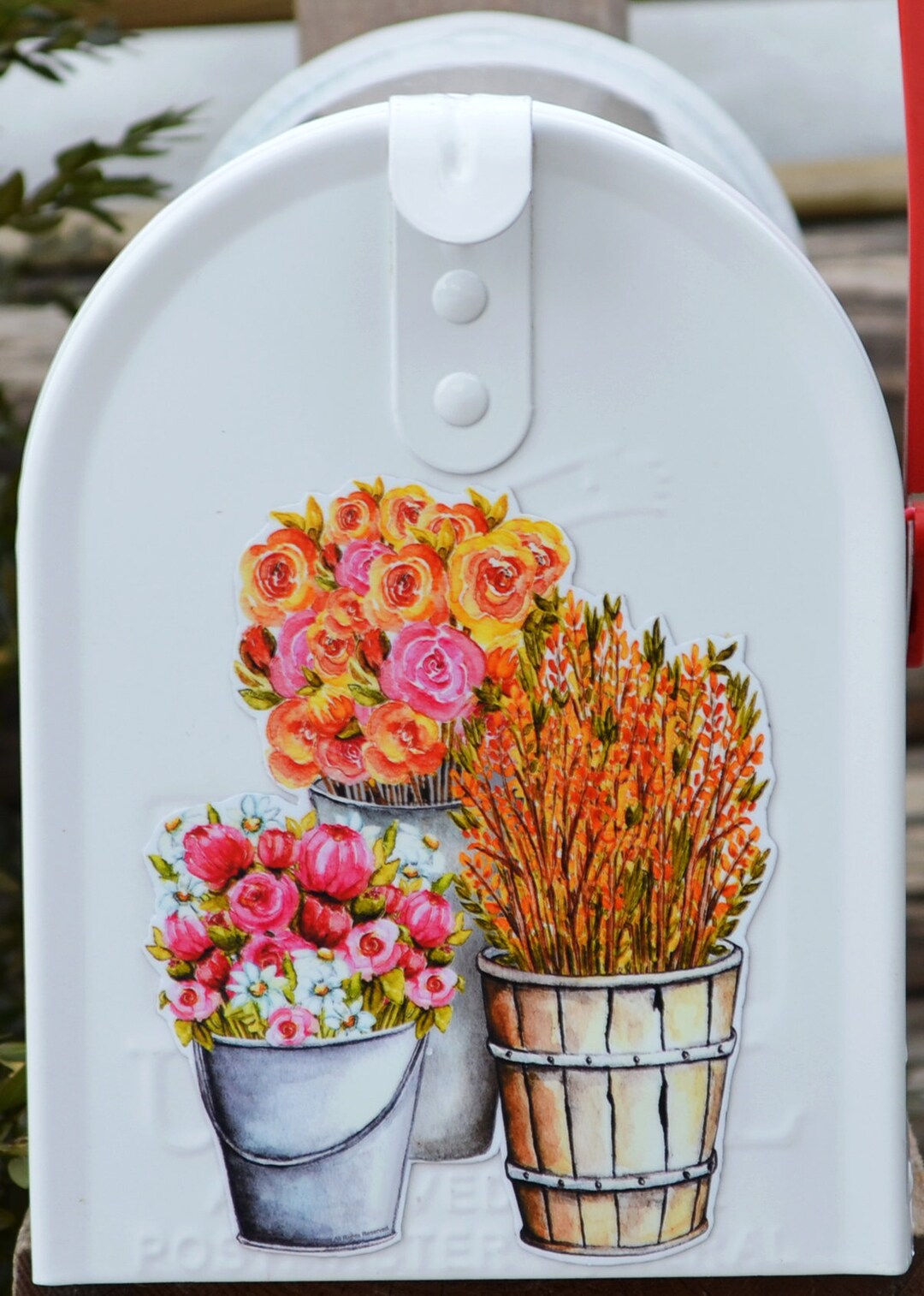 Mailbox Cover Door of Mail Box Car Vintage Red Etsy