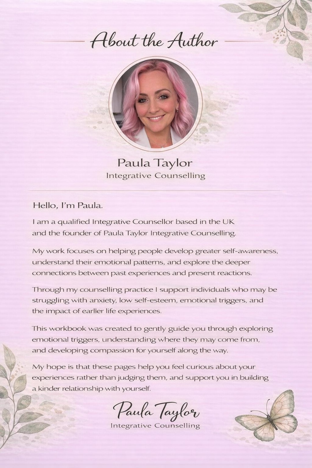 Inner Child Healing Workbook Printable | Emotional Triggers Therapy ...