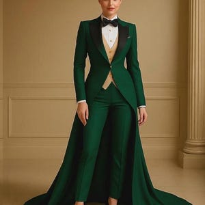 Green Womens Tuxedo Gown - Etsy
