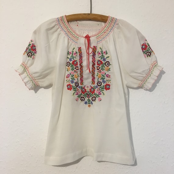 Size 12 Authentic Hungarian folk blouse.