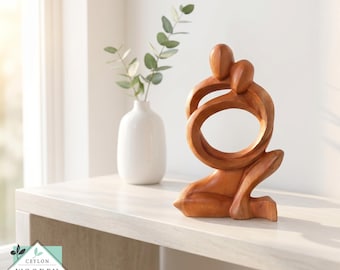 大きな木製フィギュア彫刻マホガニー、ドミニカ共和国、48 cm