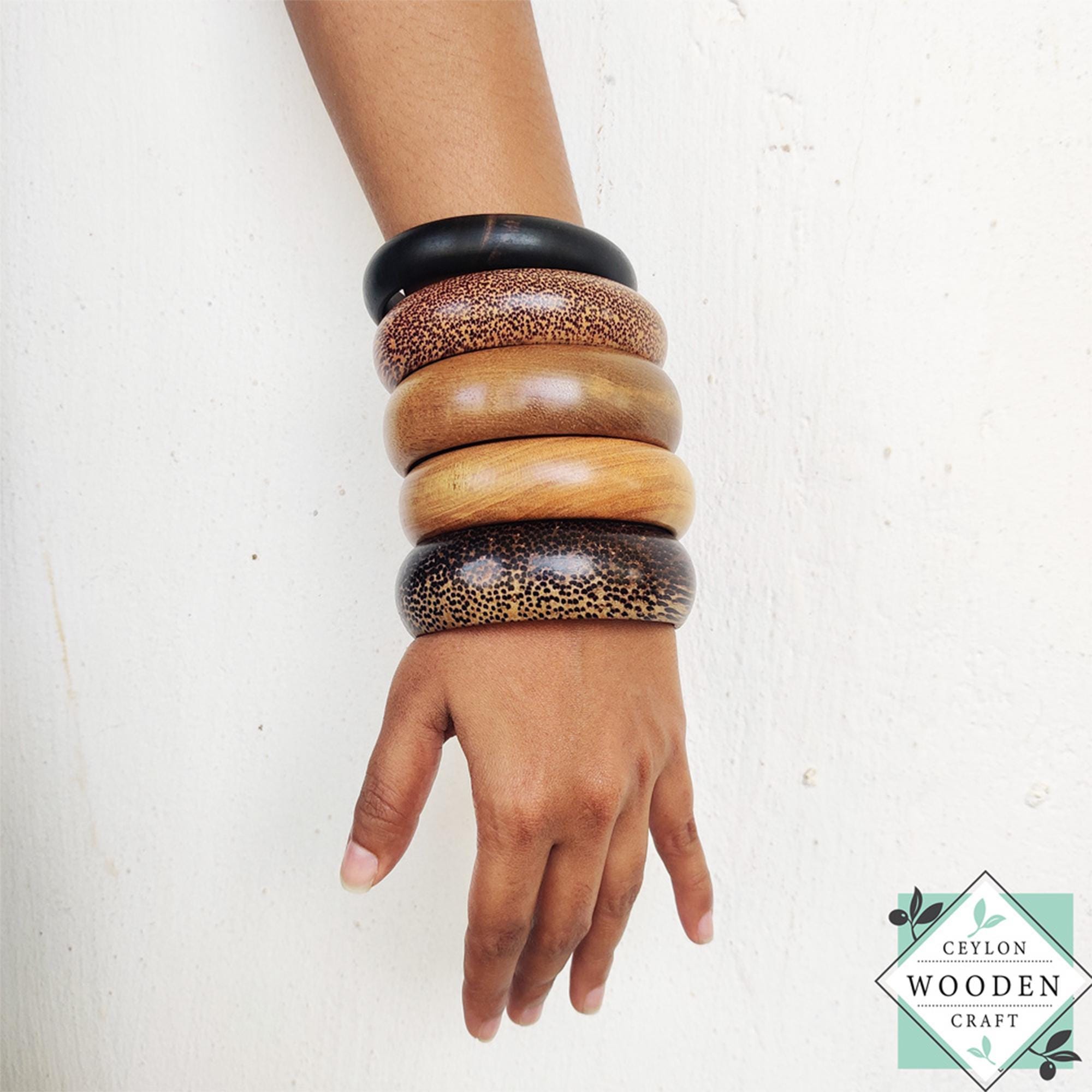 Wood bangle - Etsy 日本