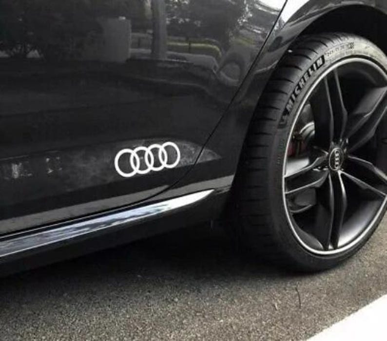 Audi Rings Decals: Car Door Sill/window Vinyl Stickers - Etsy