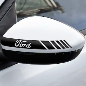 2pcs Ford logo emblem stripes decals stickers for side mirrors car windows bumpers laptops emblem logo vinyl