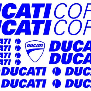 DUCATI CORSE decals stickers set Monster Panigale fairing cowl kit stickers logo emblem for bike Helmet fuel tanks motorcycle belly pan