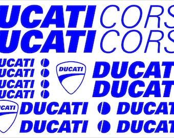 Ducati Corse Decal Set: Oracal Vinyl Stickers for Motorcycle