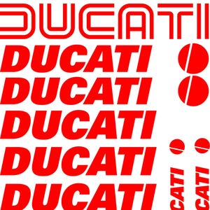 Ducati stickers decal kit for bike Helmet fuel tanks motorcycle belly pan car windows and more