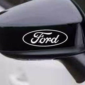 4pcs Ford logo emblem decals stickers for car mirrors windows bumpers laptops emblem logo vinyl blue