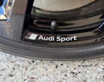 8pcs Sport Wheel Sticker Vinyl emblem new PREMIUM hq racing oem tt a4 a6 a3 Decals