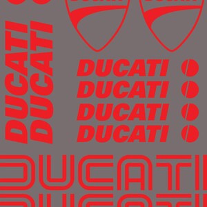 10pcs Ducati stickers logo emblem decals for bike Helmet fuel tanks motorcycle belly pan car windows