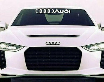 Audi rings decal sticker for windshield windows car vinyl graphics