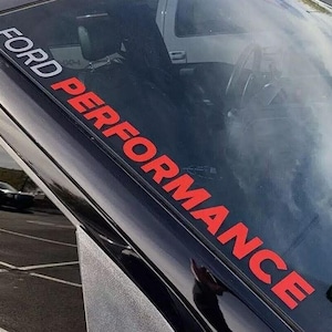 2pcs FORD PERFORMANCE Decal Sticker for windshield Sport Racing Stripe Emblem Car Truck suv f-150