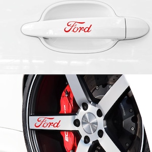 Ford decals stickers set for door handles and wheels rims windows bumpers laptops emblem logo vinyl