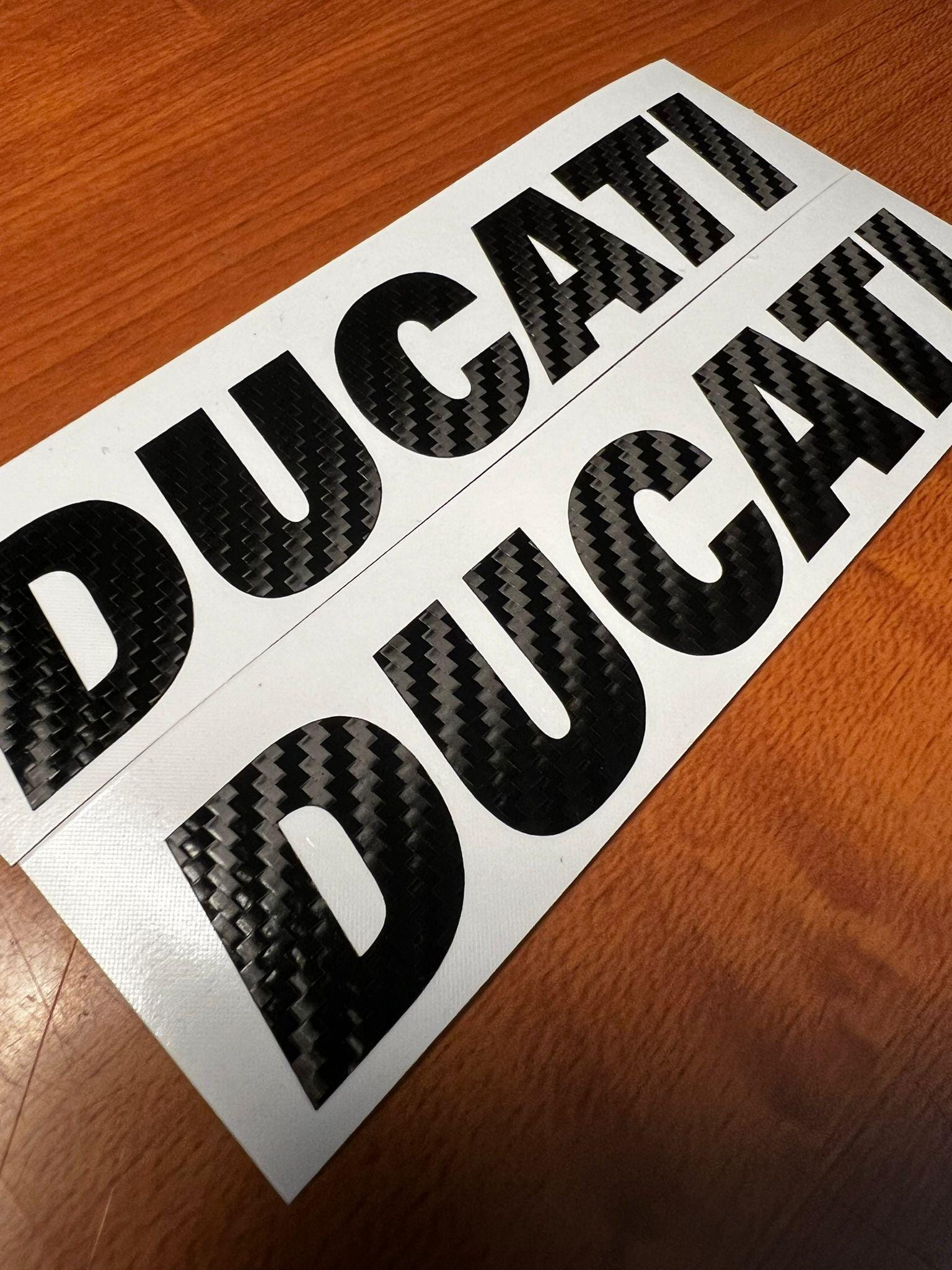 4 Stickers Adhésifs DUCATI Tuning - 9,5cm, Marque Ritrama, Fabriqué En Italie