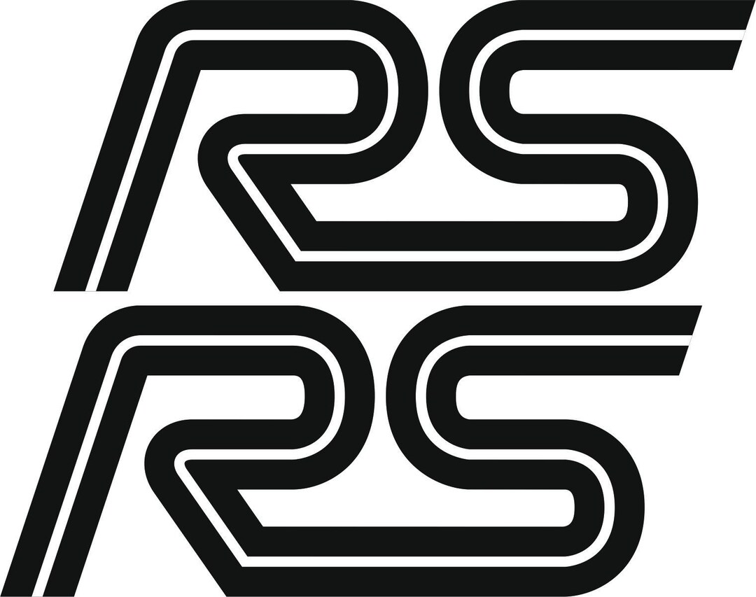 4pcs RS Logo Decals Stickers for Car Bumper Window Laptop and More ...