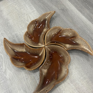 Vintage Canada Beauceware ceramic pottery serving dish/platter Mid Century 1960s Made in Quebec