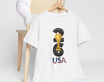 2026年アメリカ代表サッカーTシャツ、国際サッカーファンTシャツ、2026年開催国代表シャツ、スポーツサポーターギフト、試合当日のトップス、サッカーファン