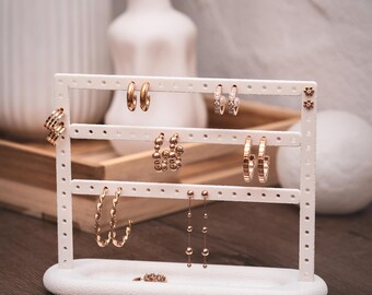 3mf file Jewelry stand hoop earrings for 3D printing