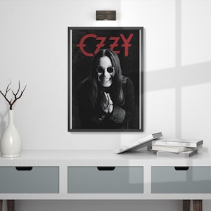 Ozzy Osbourne poster,unframed rock wall art,heavy metal legend print, vintage music decor, Black Sabbath icon artwork for fans