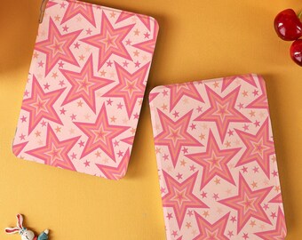 Pink Stars Kindle Protective Case for Kindle Paperwhite 12th 7", Kindle Colorsoft 2024 7", Kindle 11th 6" 2024, Kindle Paperwhite 6.8",Kobo