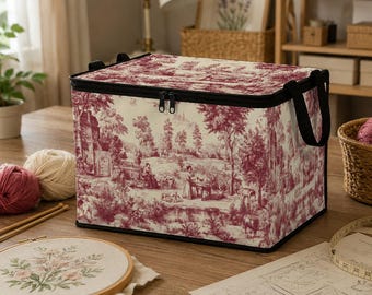 Foldable Storage Box With Lid, Fabric Storage Bin, Closet Organizer, Blanket Storage Box, Craft Project bag