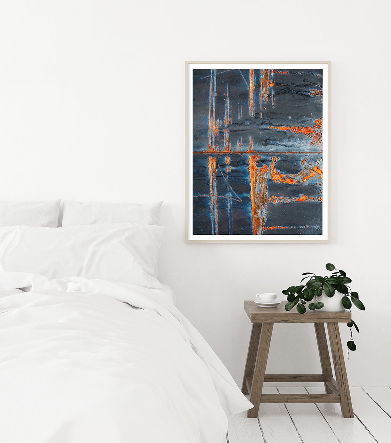 Large Industrial Wall Art, Abstract Photography, Dark Abstract Art Print, Industrial Decor Rust