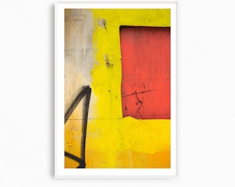 Colorful abstract wall art, geometric art print, large abstract photography print. Urban abstract photographs, contemporary oversized art